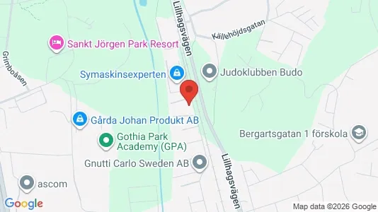 Industrilokaler att hyra i Norra hisingen - kort over placeringen