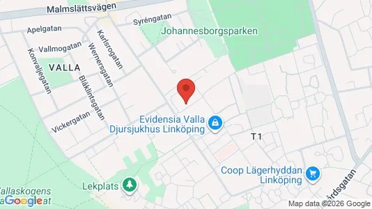 Industrilokaler att hyra i Linköping - kort over placeringen