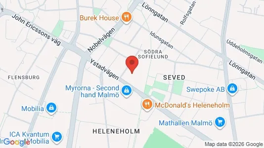 Industrilokaler att hyra i Sofielund - Bild från Google Street View