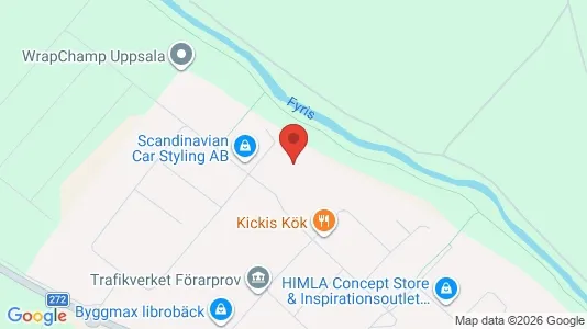 Industrilokaler att hyra i Uppsala - kort over placeringen