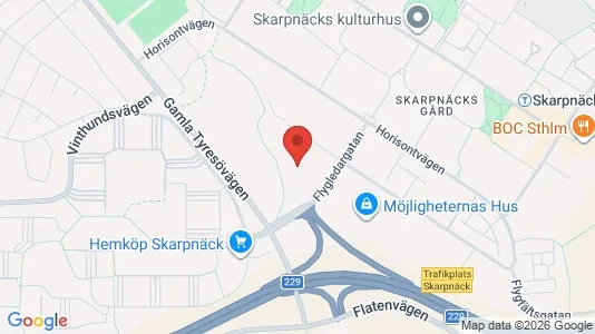 Industrilokaler att hyra i Söderort - kort over placeringen