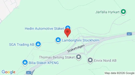 Industrilokaler att hyra i Järfälla - kort over placeringen
