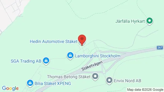 Industrilokaler att hyra i Järfälla - kort over placeringen