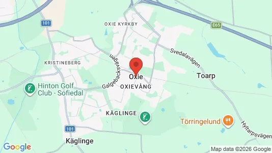 Industrilokaler att hyra i Oxie - kort over placeringen