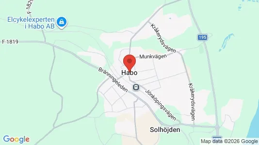 Industrilokaler att hyra i Håbo - kort over placeringen