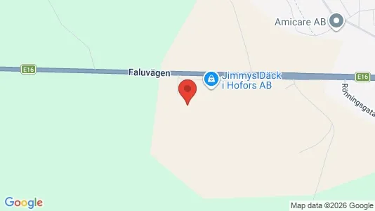Industrilokaler att hyra i Hofors - kort over placeringen