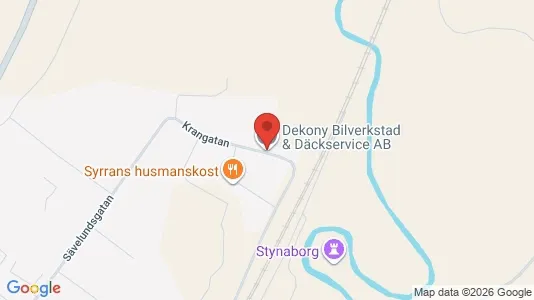 Industrilokaler att hyra i Alingsås - kort over placeringen