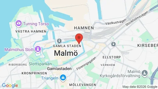 Industrilokaler att hyra i Malmö Centrum - kort over placeringen