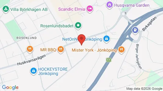 Industrilokaler att hyra i Jönköping - kort over placeringen