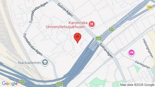 Industrilokaler att hyra i Solna - kort over placeringen