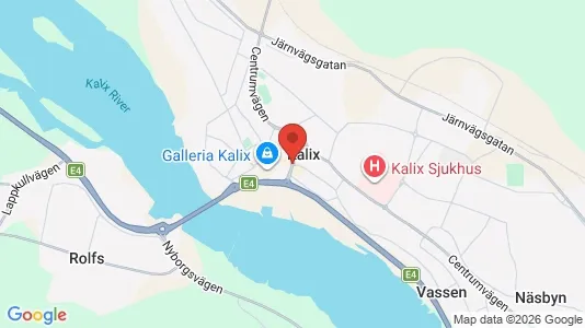 Industrilokaler att hyra i Kalix - kort over placeringen