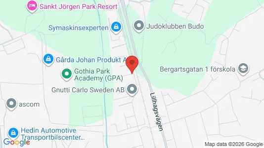 Industrilokaler att hyra i Norra hisingen - kort over placeringen