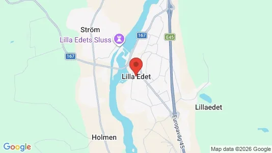 Butikslokaler att hyra i Lilla Edet - kort over placeringen