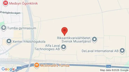 Industrilokaler att hyra i Botkyrka - kort over placeringen