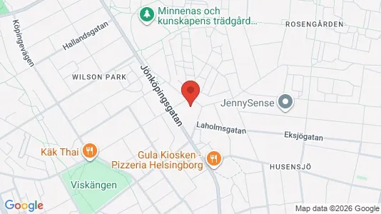 Industrilokaler att hyra i Helsingborg - kort over placeringen
