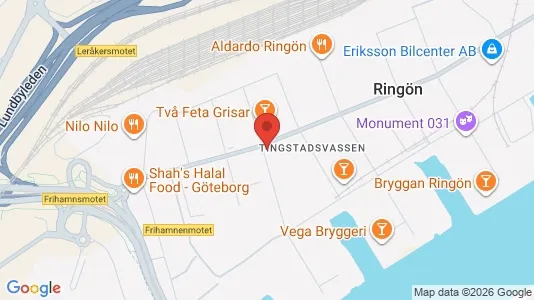 Industrilokaler att hyra i Lundby - kort over placeringen