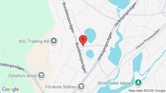Industrilokaler att hyra i Vaggeryd - kort over placeringen