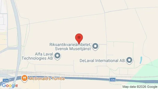 Industrilokaler att hyra i Botkyrka - kort over placeringen