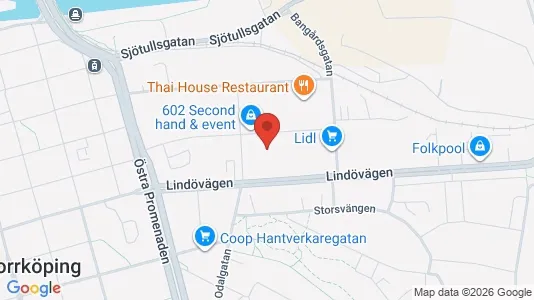 Lagerlokaler att hyra i Norrköping - kort over placeringen