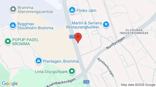 Lagerlokaler att hyra i Västerort - kort over placeringen