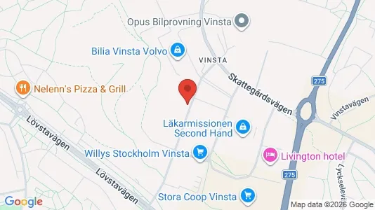 Industrilokaler att hyra i Västerort - kort over placeringen