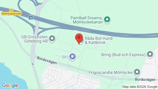 Industrilokaler att hyra i Härryda - kort over placeringen